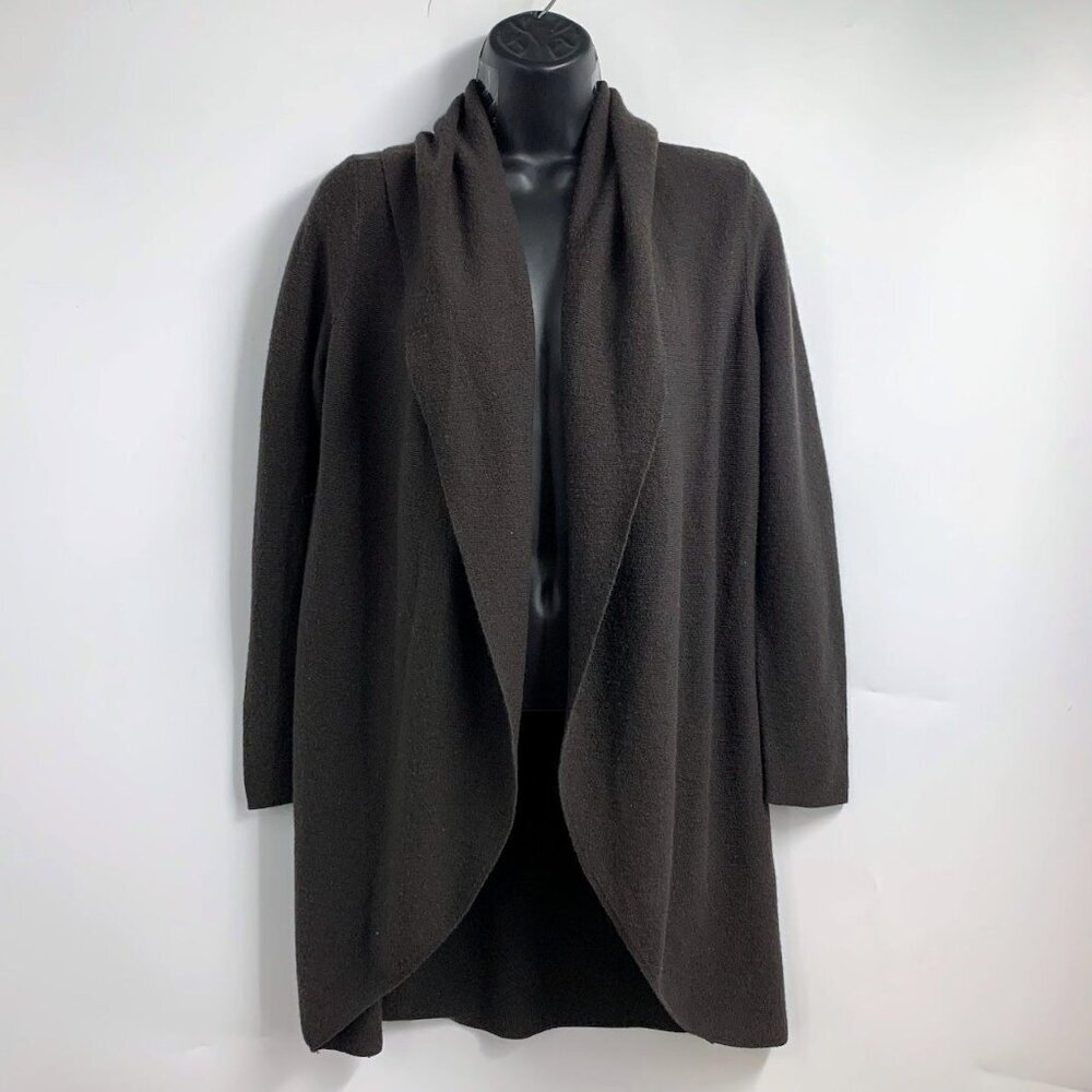Eileen Fisher Women's‎ Open Front Long Sleeve 100% Merino Wool Cardigan Size M